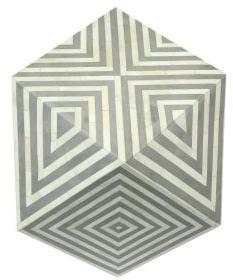 Bone Inlay Diamond Shape Table