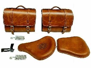 Royal Enfield Leather Luggage Bag & Seat