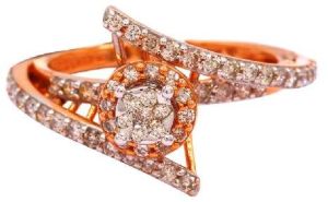 custom rose gold natural diamond women rings