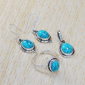 Wholesale 925 Silver Gemstone Jewellry Sets