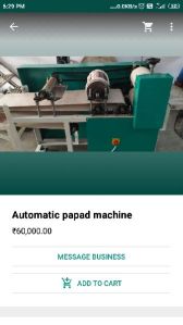 Automatic Papad Making Machine