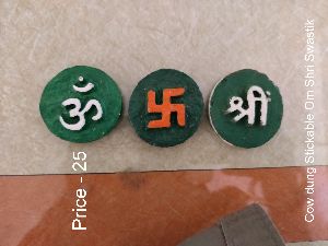 Cow Dung Om Shree Swastik Wall Decor