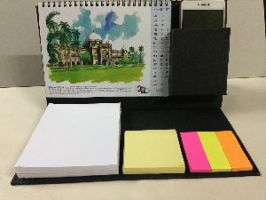 notepad pen box table calendar