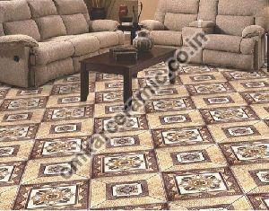 Glossy Ivory Vitrified Floor Tiles