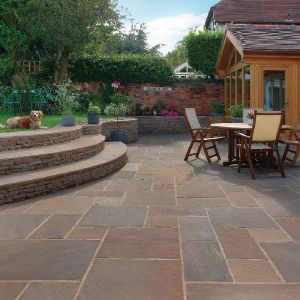 Autumn Brown Sandstone Slabs