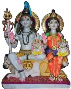 Marble Gauri Shankar Statue