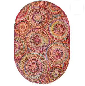 Jute Tikki Round Braided Rug