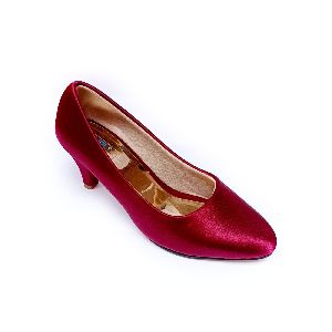 Ladies Red Stiletto Ballerinas