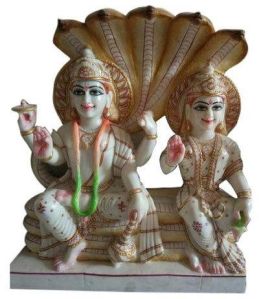 Marble Laxmi Narayan Statue