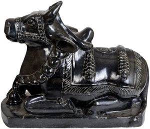 Marble Nandi Statue