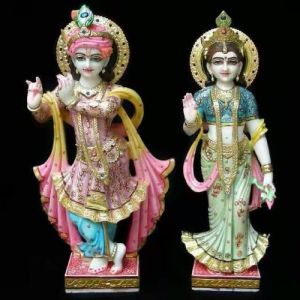 Marble Radha Krishna Statues