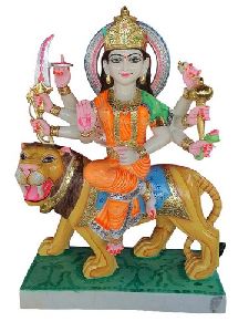 Marble Shera Wali Mata Statue