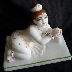 White Marble Laddu Gopal Statue