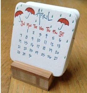 Plantable Seed Paper Calendar