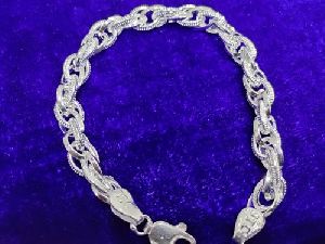 Party Wear Silver Bracelet