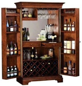 WOODEN HOME BAR