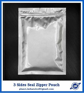 3 Side Seal Zipper Pouch
