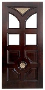 Teak Wood Glass Door