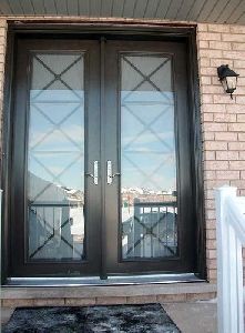 Wooden Glass Double Door