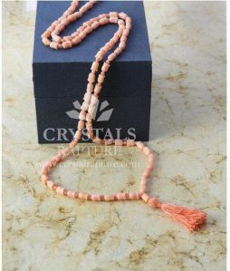 Dyed Coral Mala