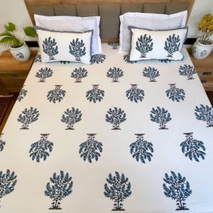 Tree of Life Blue Bedsheets