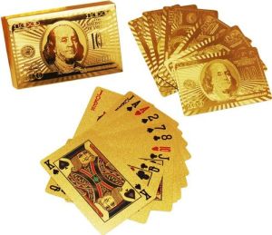 golden playing cards