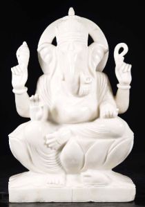 6 Inch POP Ganesha Statue