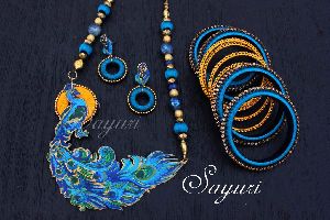 Silk Thread Necklace Set