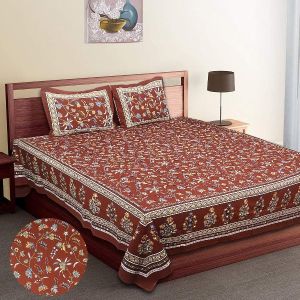 Solid Print Double Bed Sheets