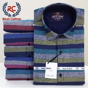 Mens Casual Cotton Check Shirt