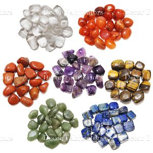 Seven Chakra Colorful Agate Gemstones Tumble Stones