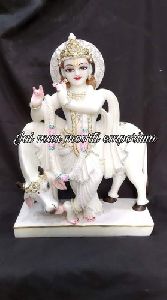 Marble Lord Krishna Statue