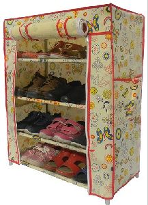4 Layer Shoe Rack With Cover