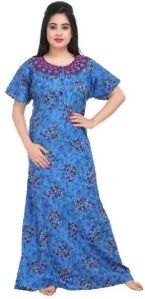 Women Blue Nighty