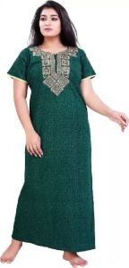 Women Green Nighty