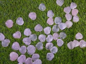 Rose Quartz Puffy Hearts