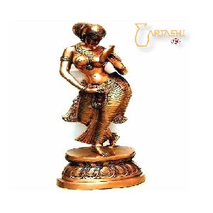Art Sculpture Dancing Lady Brass