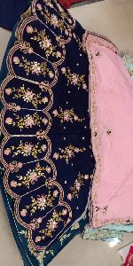 Embroidered Lehenga Choli gota patti