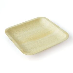 10 Inch Areca Palm Leaf Square Plate