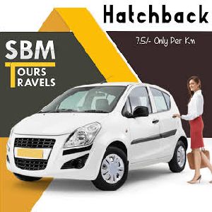 White Tata Zest Car Rental Service