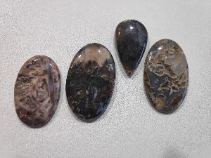 Natural Turkey Stick Agate cabochons