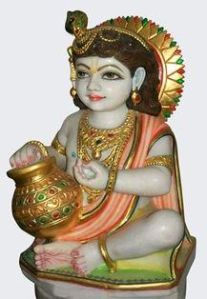 Marble Bal Krishna Statue