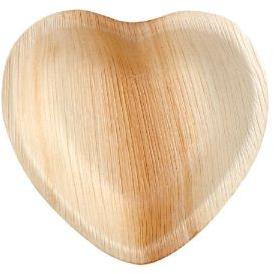 Heart Shaped Areca Leaf Plate