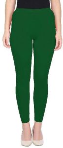 Green Ankle Length Leggings