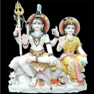 Marble Gauri Shankar Statue