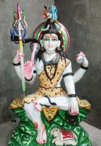 Marble Mahadev Statue