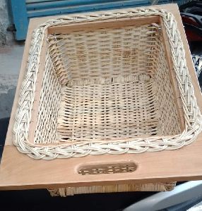 wicker cane basket