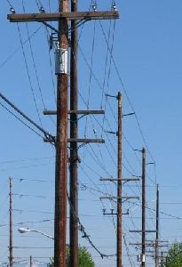 utility poles