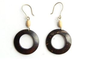 Round Shaped Coconut Earrings