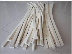 White Wool Felt Strips